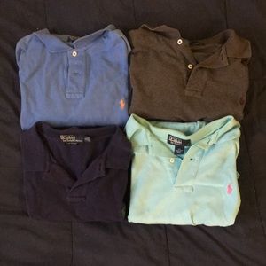 Polo lot all xl short sleeve collar shirts